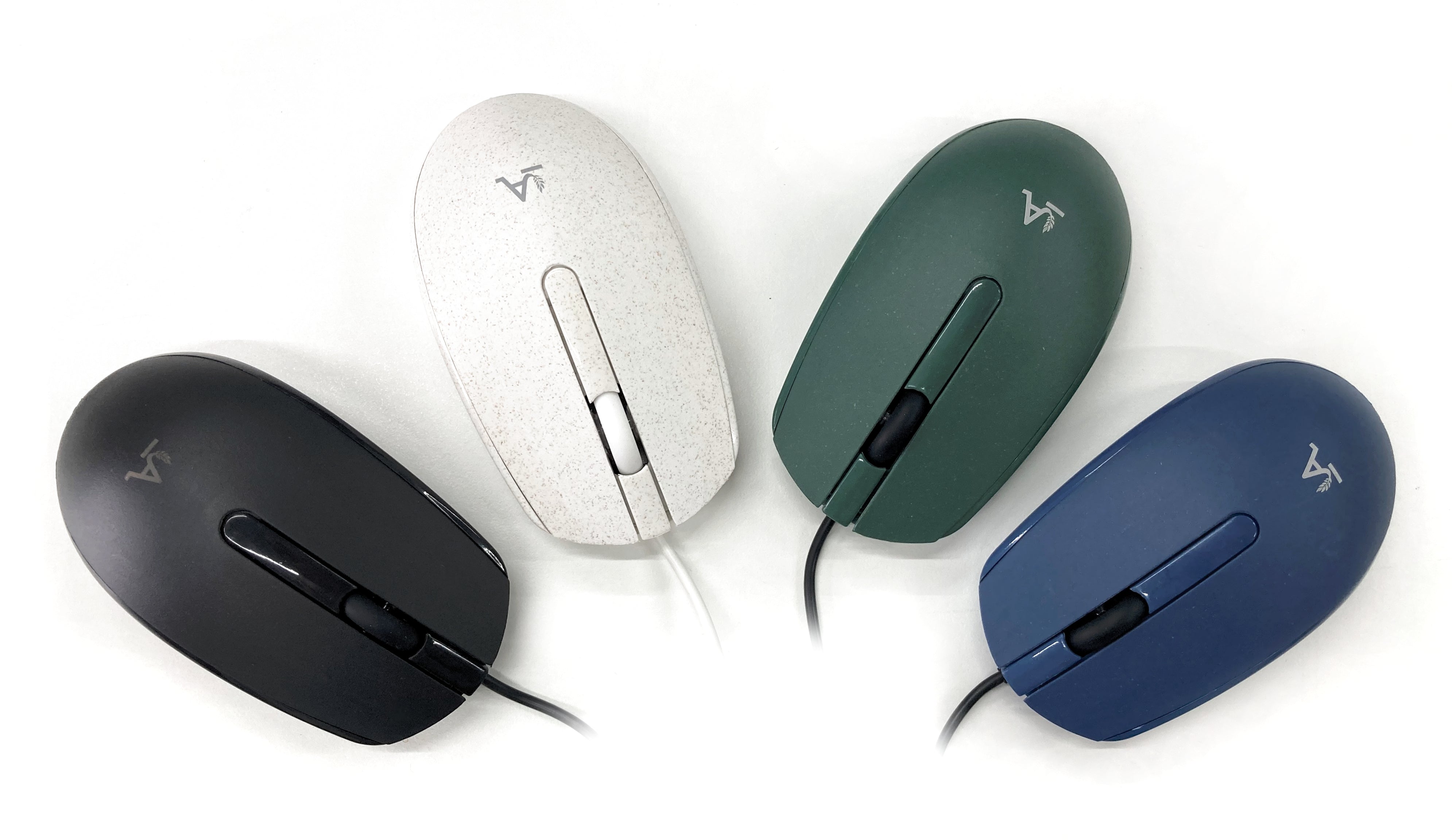 Accuratus Bio M100 Mouse - USB Wired Full Size Biodegradable Plant Based Resin Mouse