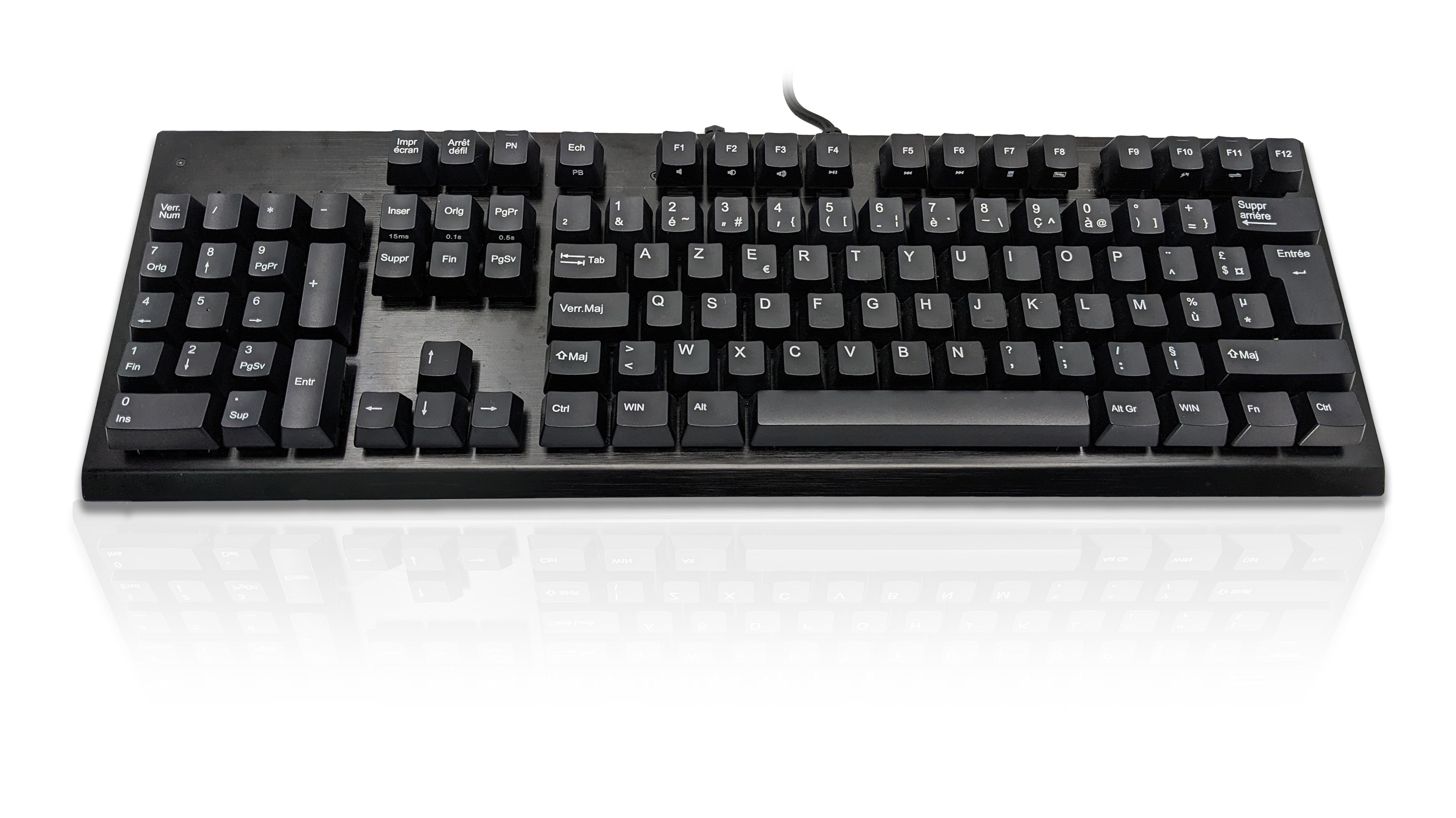 Accuratus Left Hander  - USB Professional & Programmable Left Handed Full Size Keyboard with Mechanical Key Switches