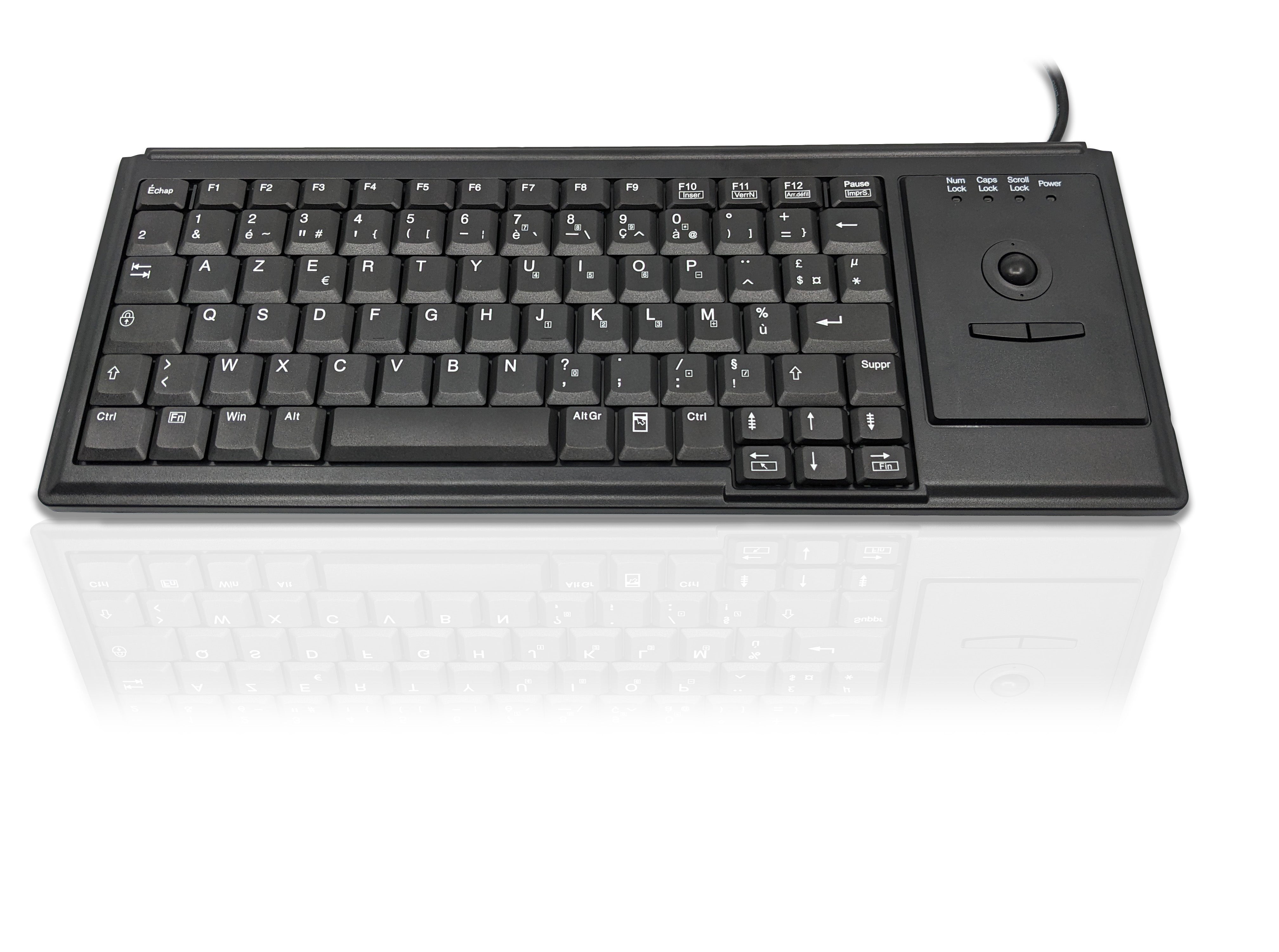 Accuratus K82D - Mini clavier à clé USB haut de gamme avec boule de commande