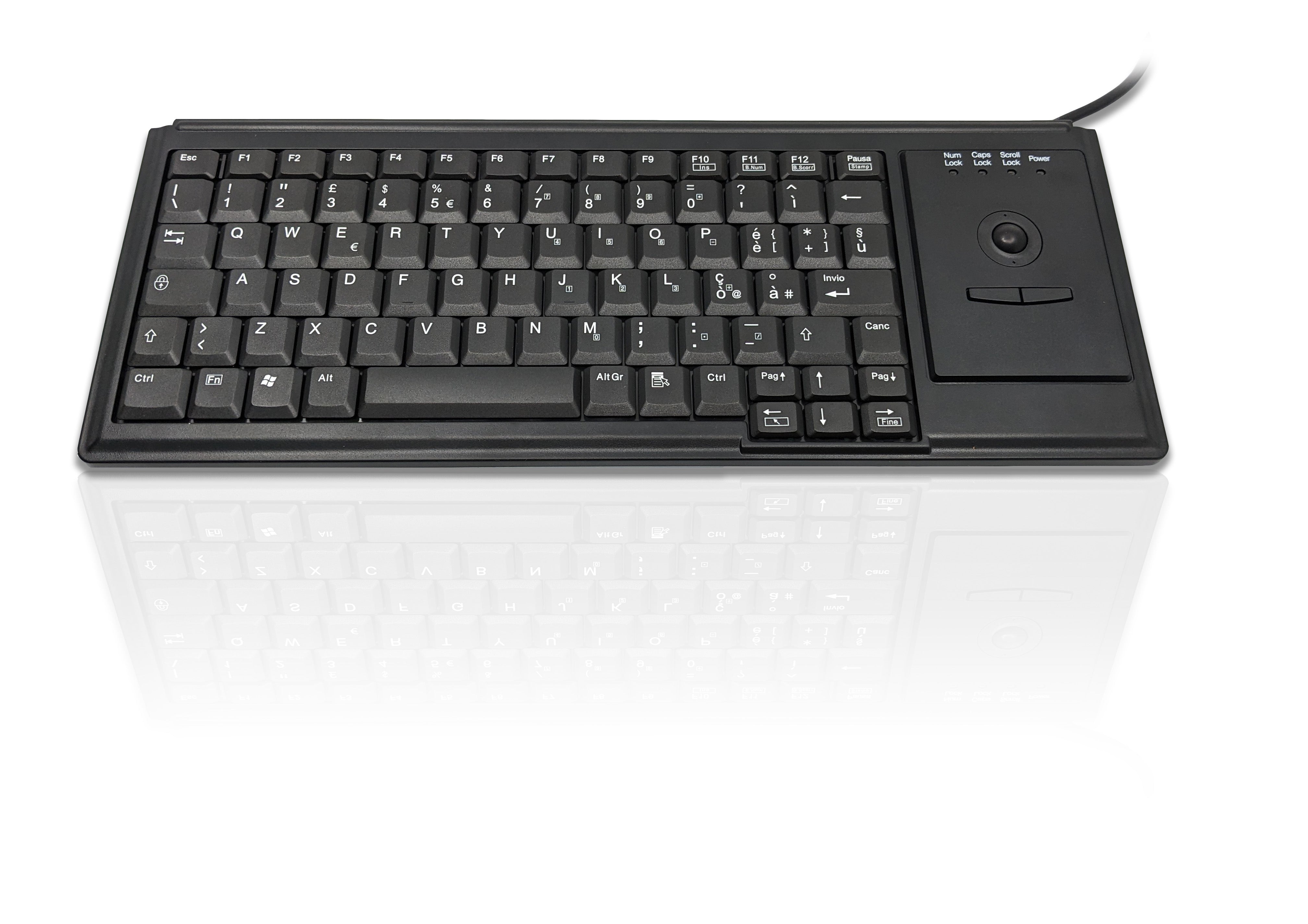 Accuratus K82D - Mini clavier à clé USB haut de gamme avec boule de commande