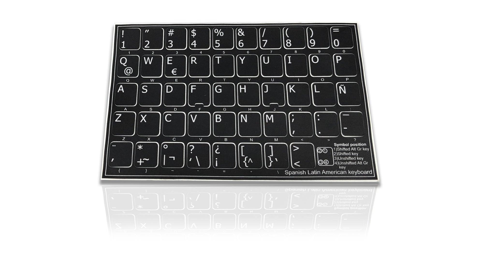 Latin Script Keyboard Cover Accuratus Professional Keyboard Stickers (SPANISH LATIN) - Non Transpa ...