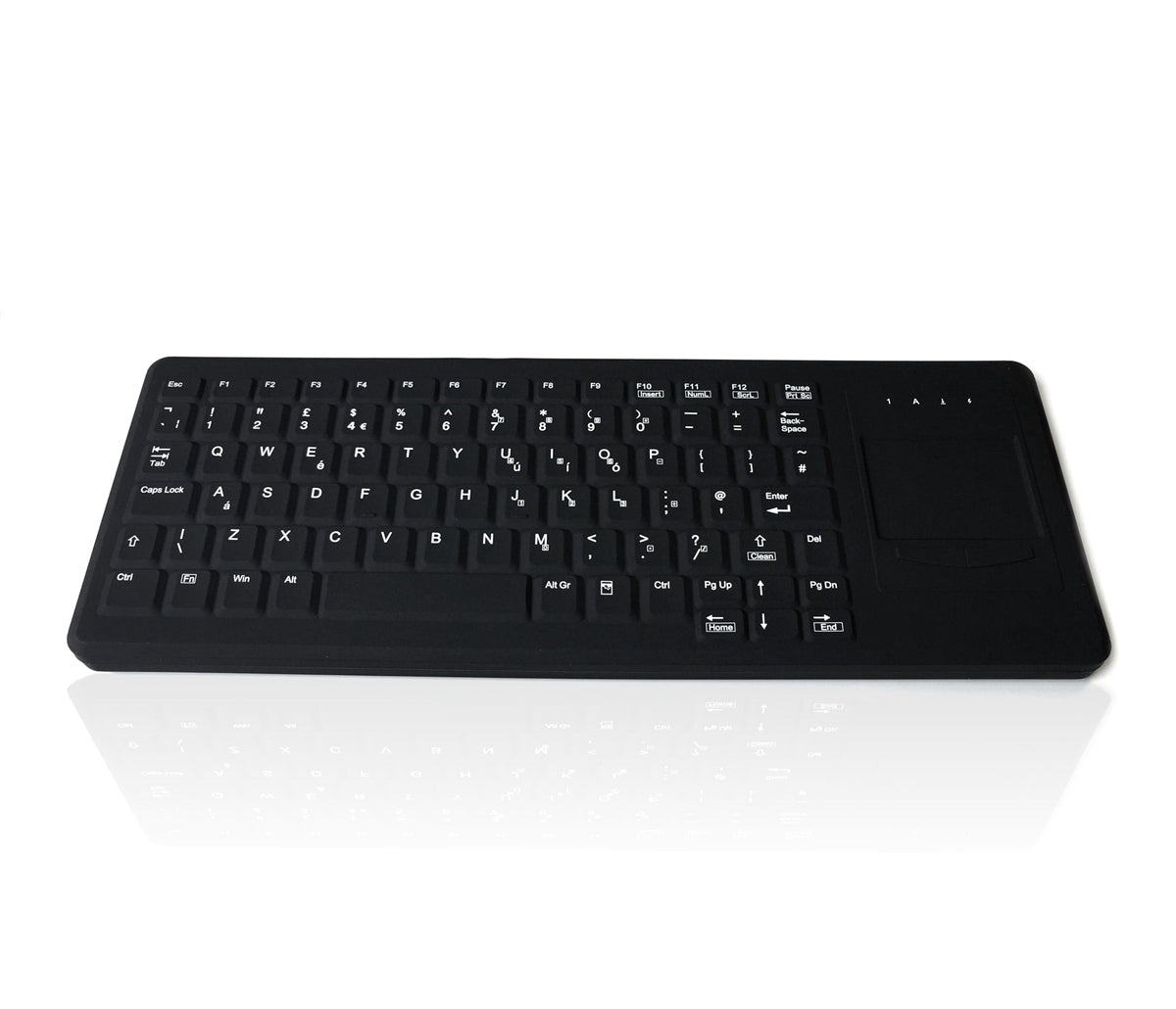 Accuratus AC82B - Mini clavier à clé à ciseaux lavable entièrement scellé USB IP68 avec pavé tactile