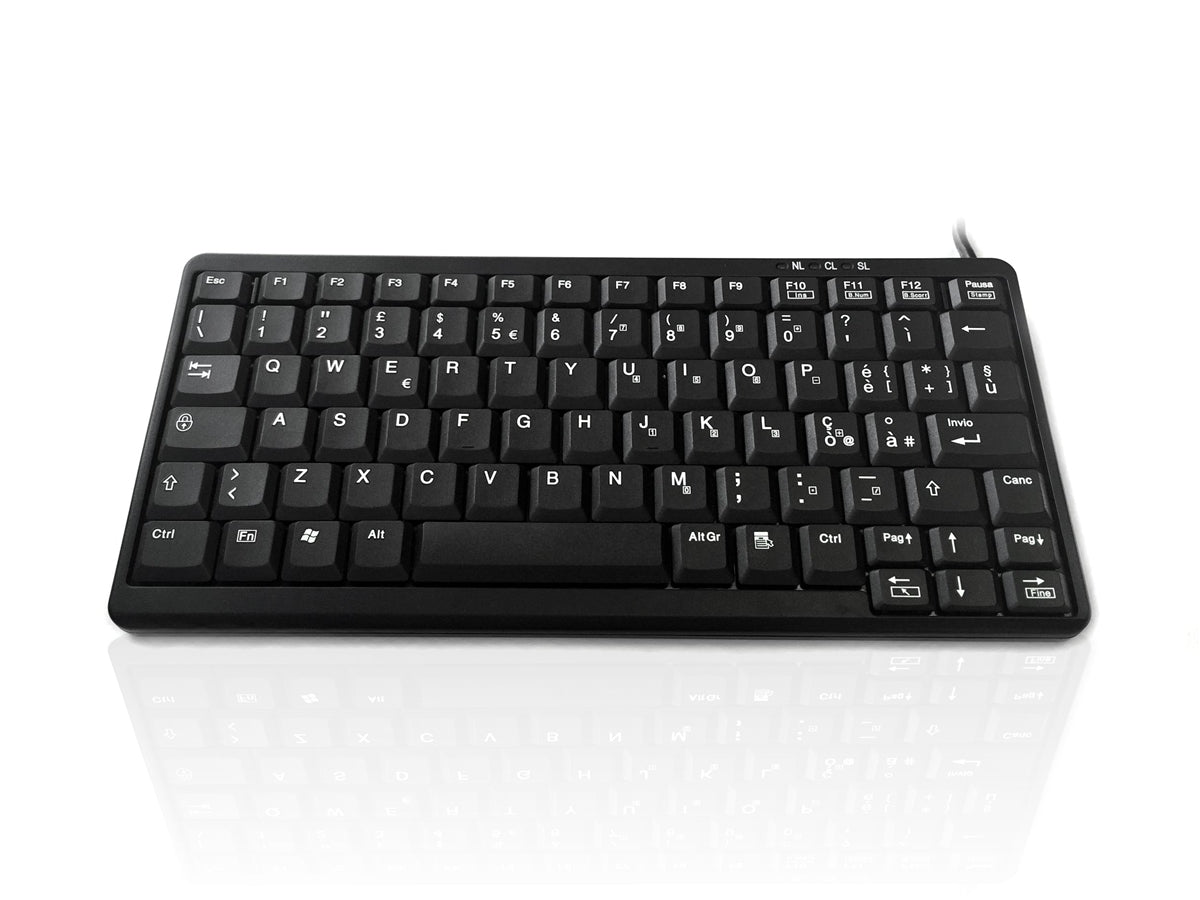 Accuratus K82A - Mini clavier à touches ciseaux USB Premium - ITALIEN