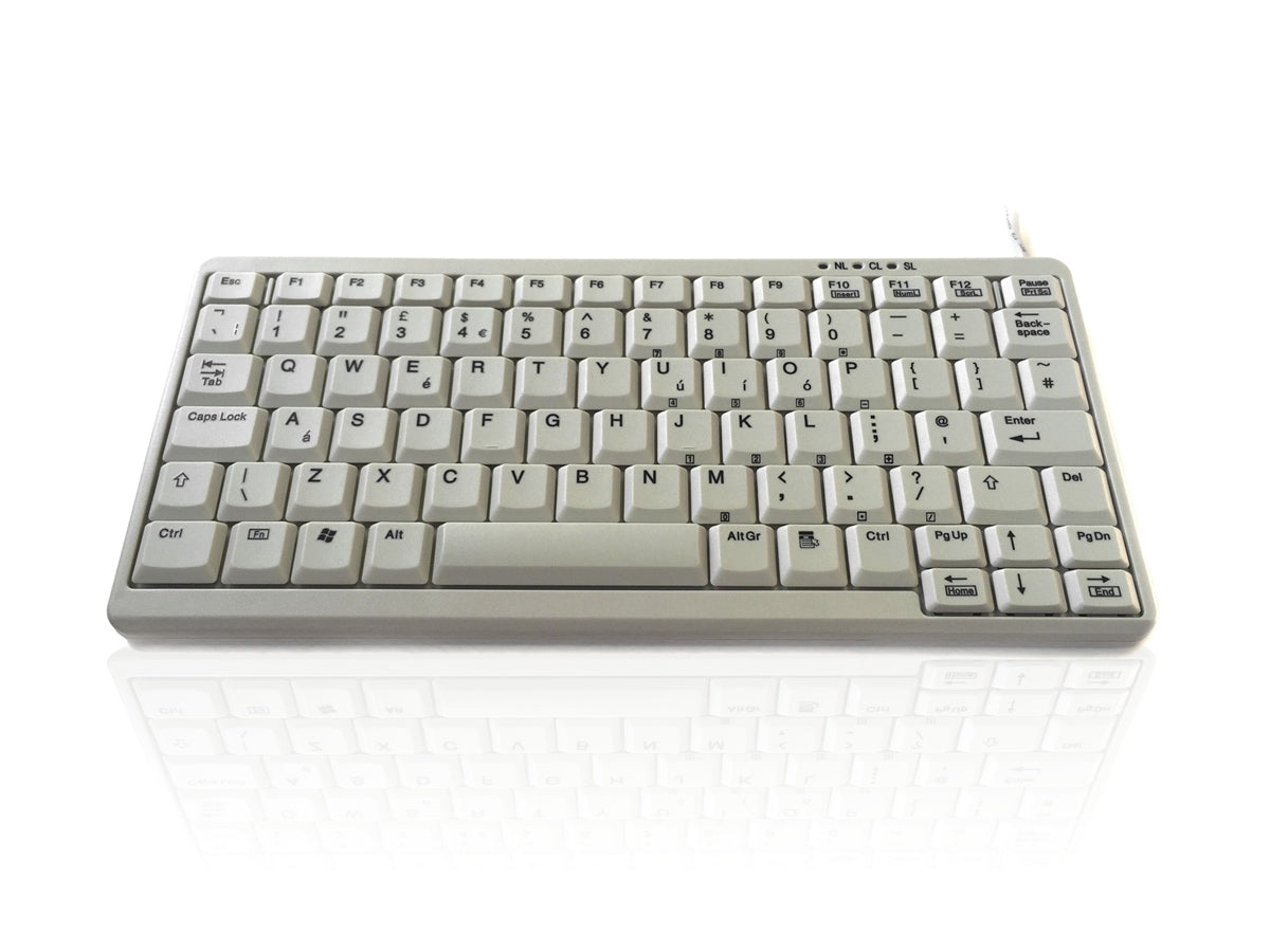 Accuratus K82A - Mini clavier à clé à ciseaux USB Premium - Blanc cassé