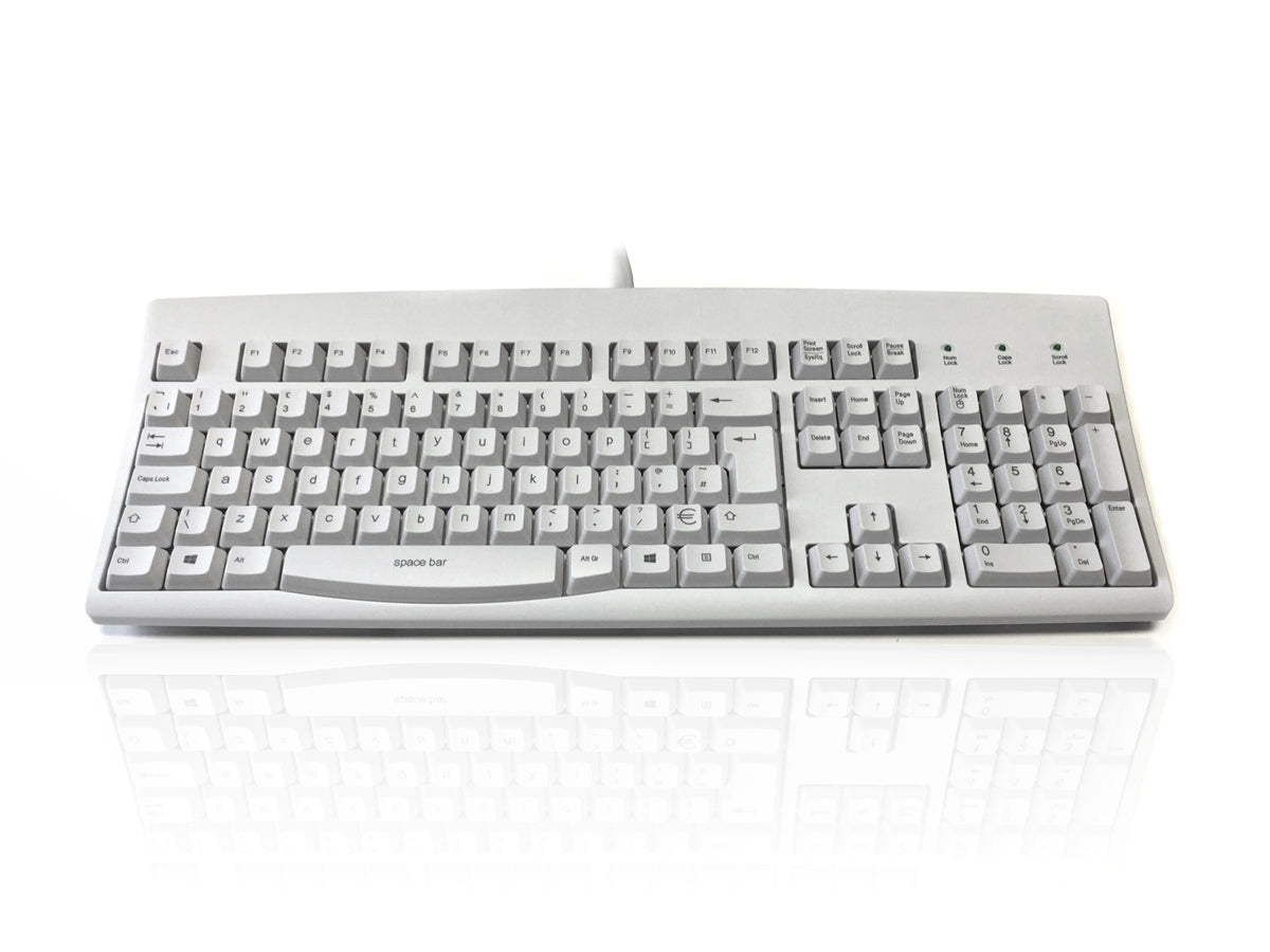 Accuratus 260 Lower Case - USB Full Size Lower Case Professional Keyboard with Contoured Full Height Touch Typing Keys & Patented One Touch Euro Key