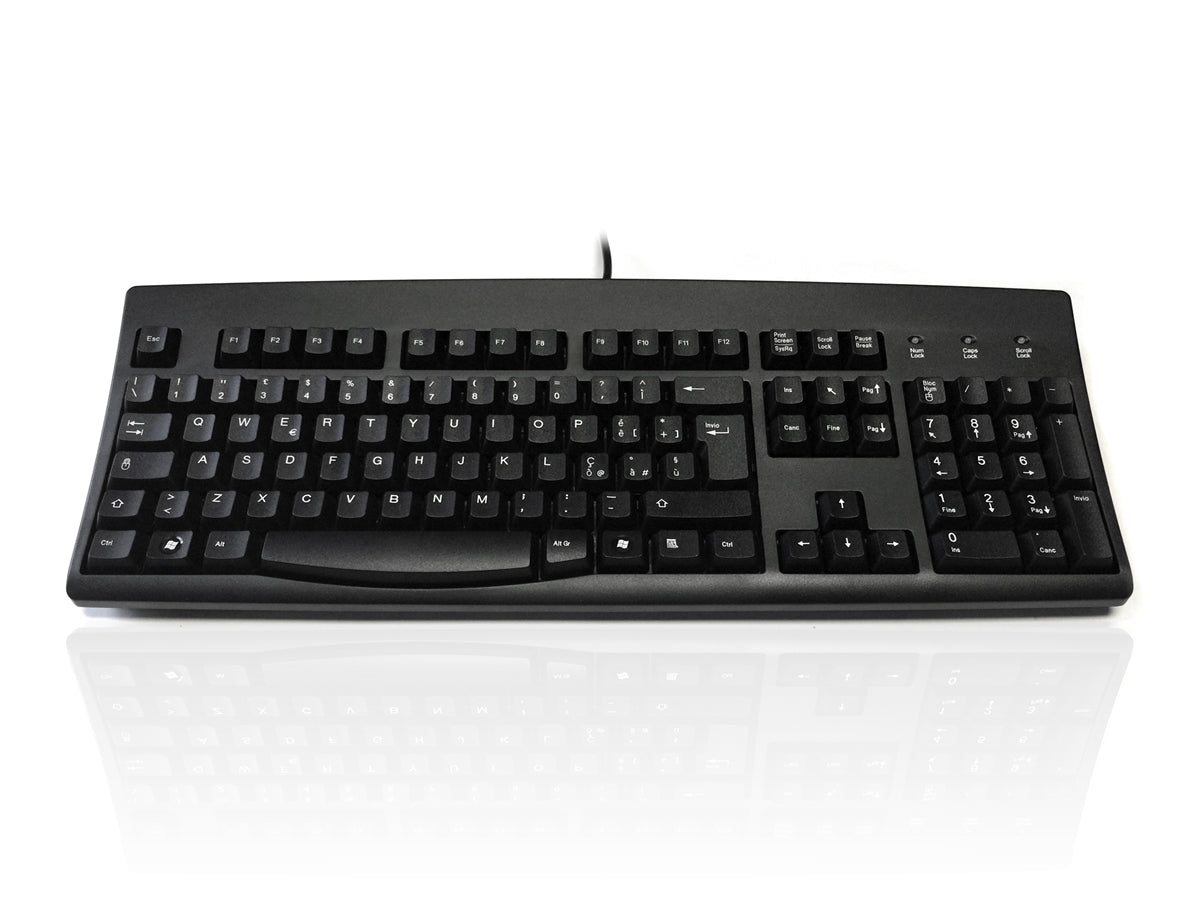 Accuratus 260 italien - Clavier professionnel italien pleine taille USB et PS/2 avec touches de frappe tactiles profilées pleine hauteur