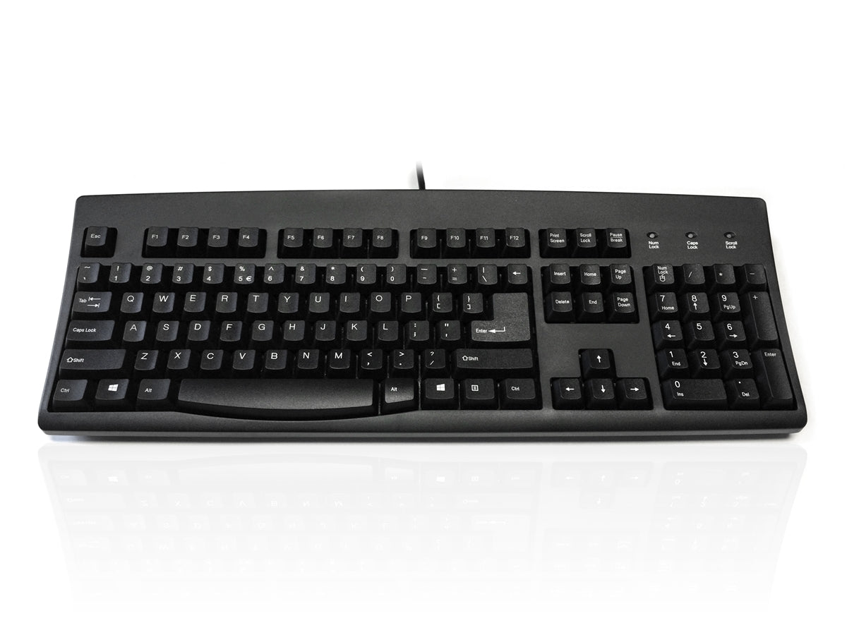 Accuratus 260 South African - USB & PS/2 Full Size South African Layout Professional Keyboard with Contoured Full Height Touch Typing Keys