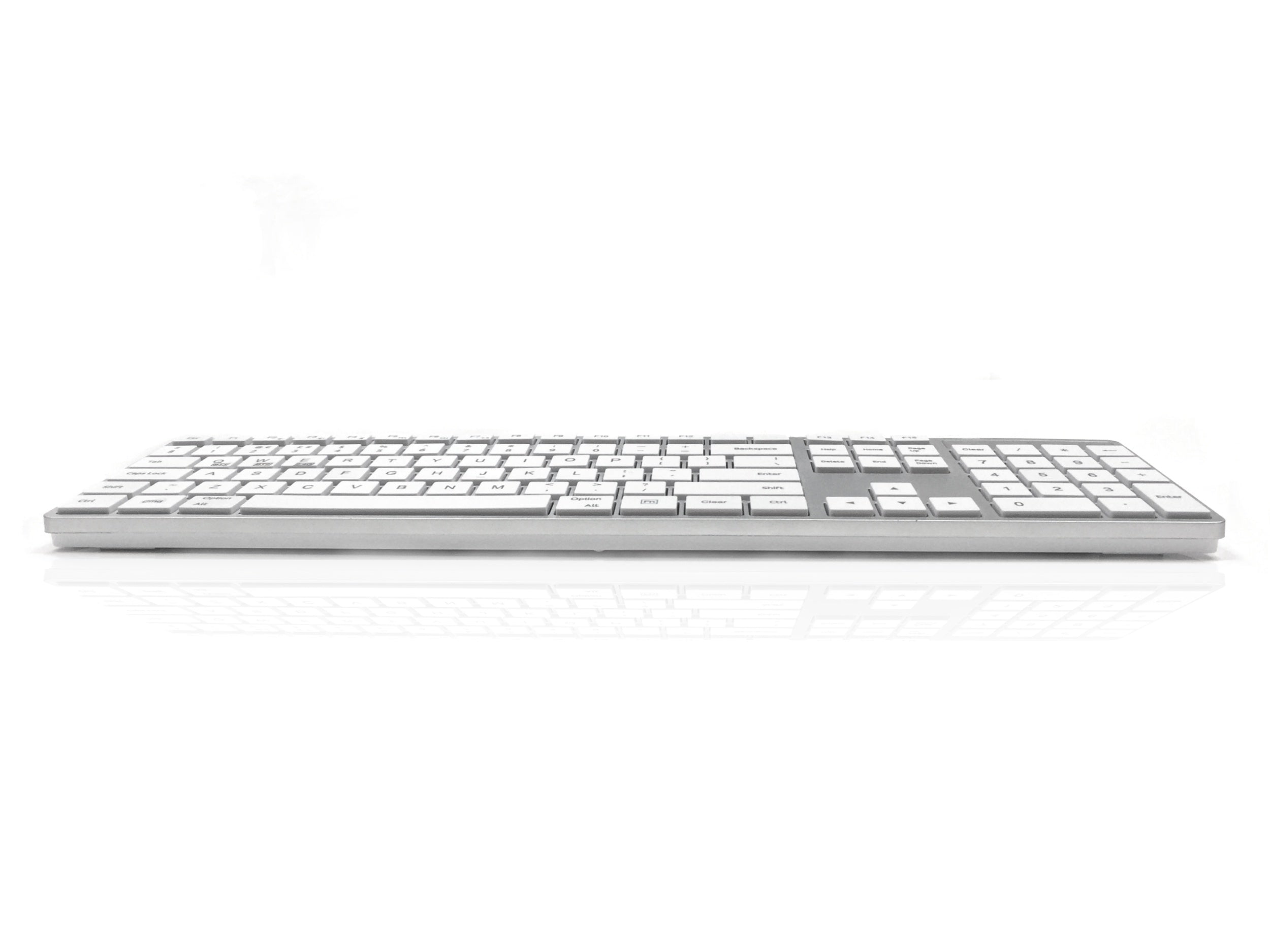 Accuratus 301 Wireless Multi-Device - Dual Bluetooth &amp; RF 2.4GHz Wireless Multidevice Multidevice Full Size Super Slim Multimedia Keyboard with Square Modern Keys in Black - UK English Layout