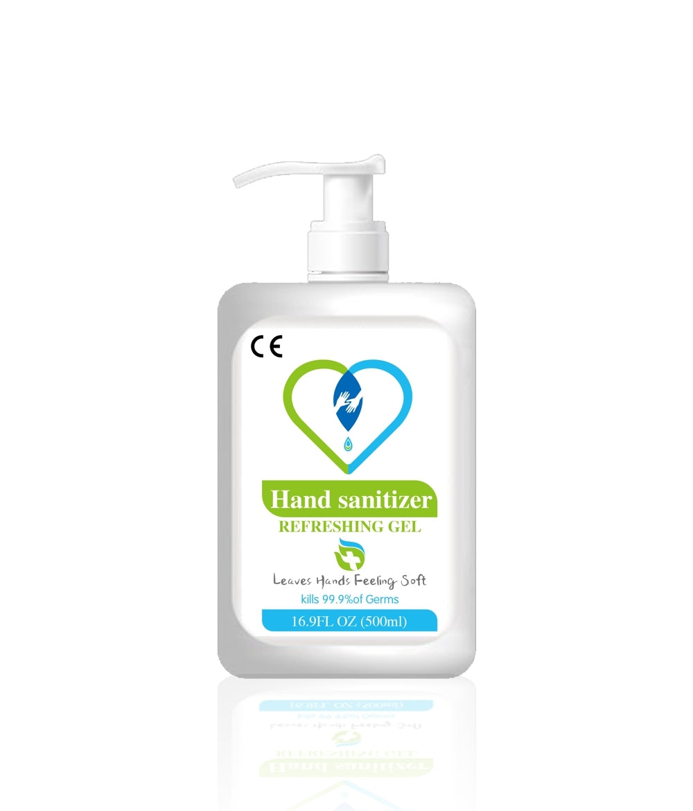 Accuratus - Extra Large 500ml Hand Sanitizer Antibacterial Hand Gel - 75% Alcohol Content
