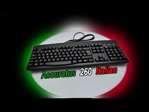 Accuratus 260 italien - Clavier professionnel italien pleine taille USB et PS/2 avec touches de frappe tactiles profilées pleine hauteur