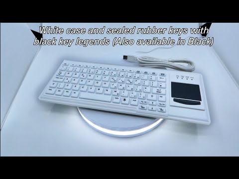 Accuratus K82F - Mini clavier USB durci IP55 avec pavé tactile