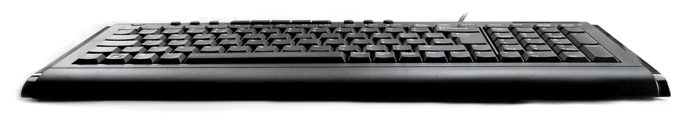 Accuratus 2200 - Clavier multimédia USB de taille compacte avec style noir brillant